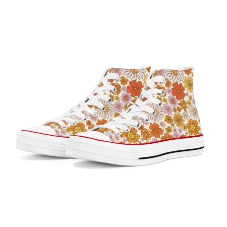 Floral Women High Top Shoes