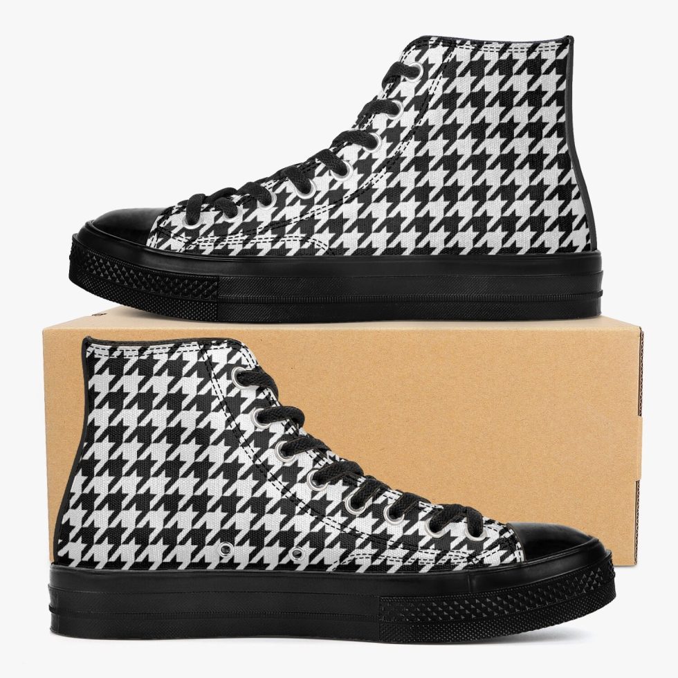 Houndstooth High Top Shoes Sneakers