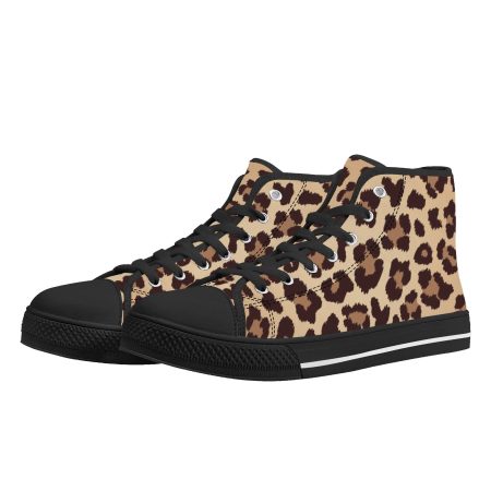 Leopard Women High Top Shoes
