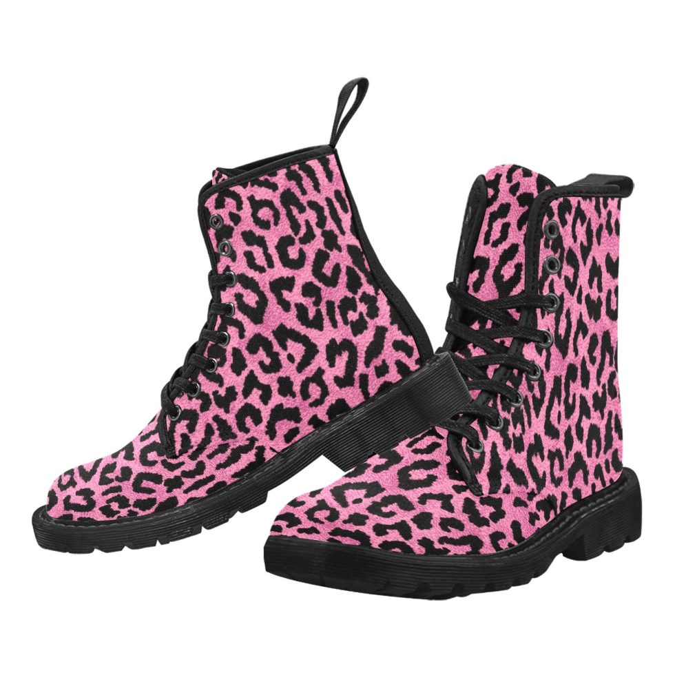 Pink Leopard Women's Boots