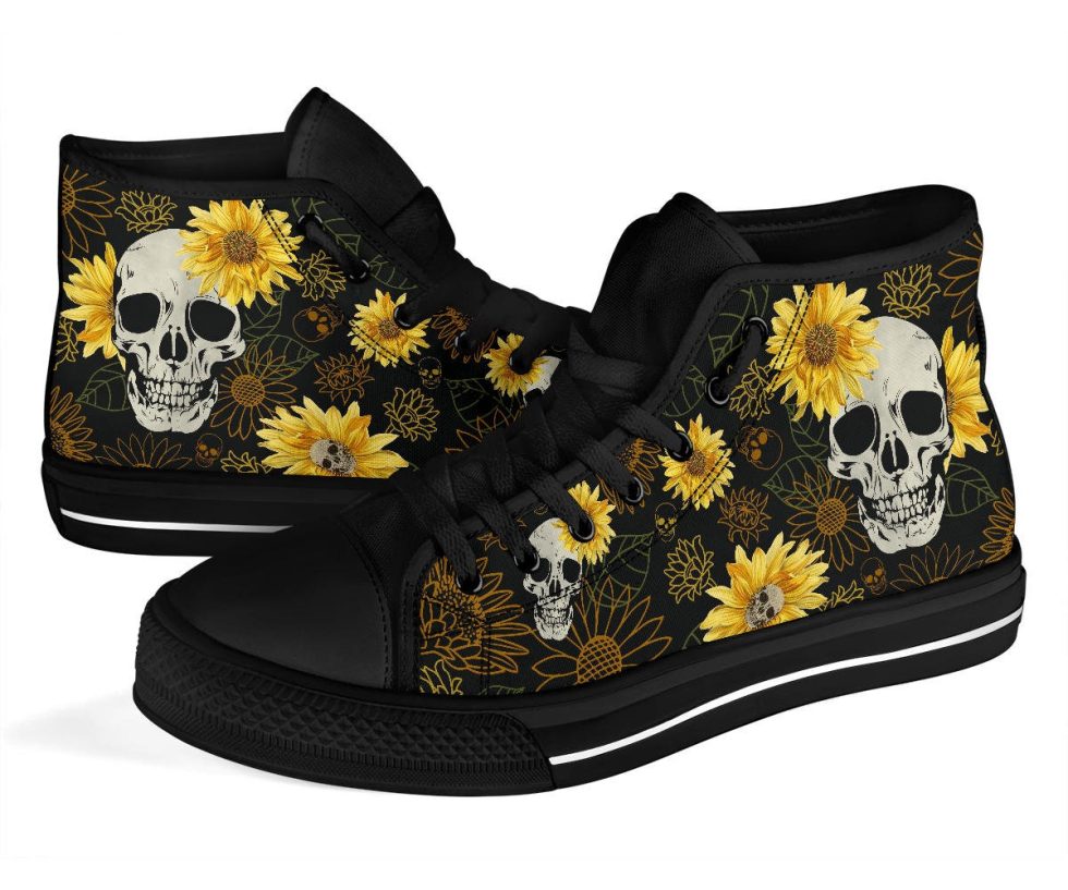 Skulls And Sunflowers Shoes
