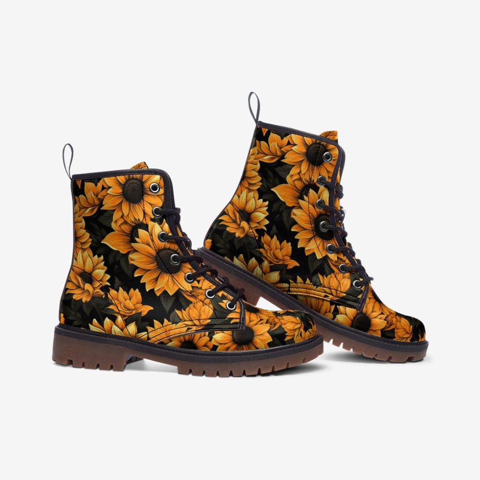Floral Casual Leather Lightweight Boots Mt