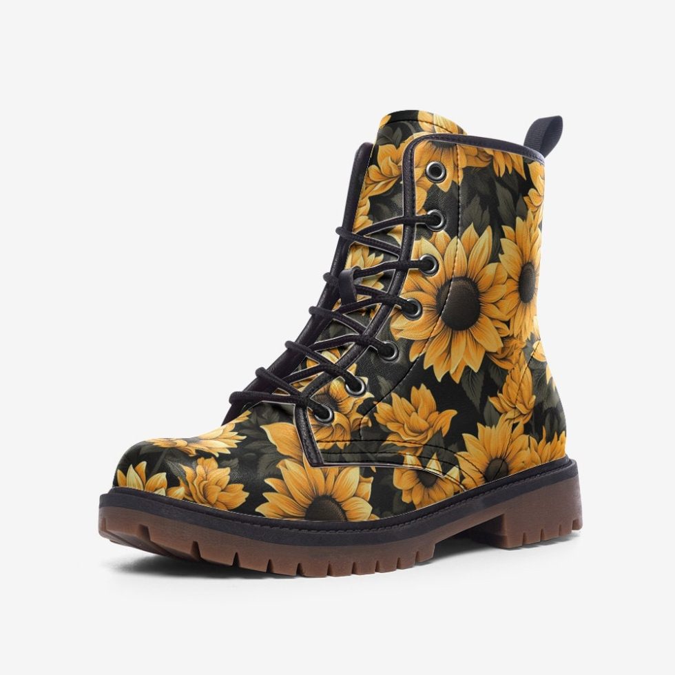 Sunflower Combat Boots