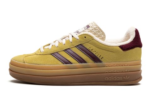 Adidas Gazelle Bold Platform Wmns "yellow Burgundy"