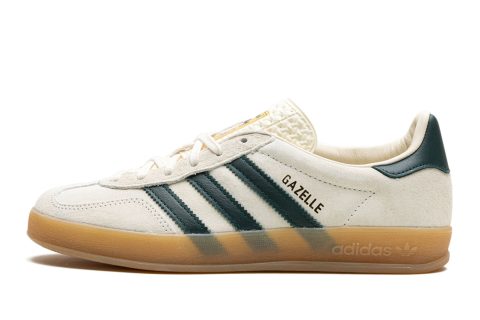 Adidas Gazelle Indoor "cream White Green Gum"