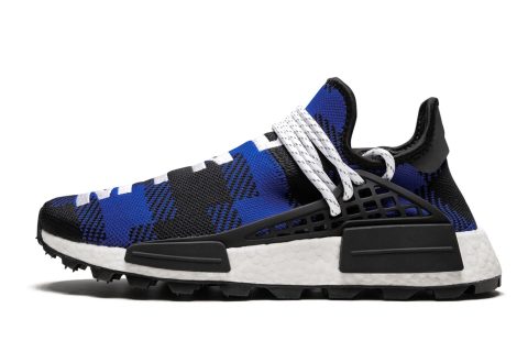 Adidas Nmd Humanrace "pharrell Williams X Billionaire Boys Club - Plaid Pack Blue"