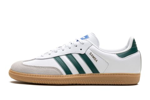 Adidas Samba Og Gs "white Collegiate Green Gum"