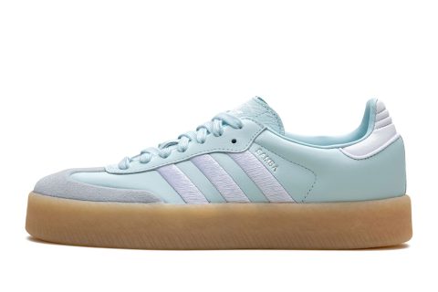 Adidas Sambae Wmns "almost Blue Silver Metallic Gum"