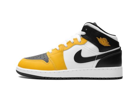 Air Jordan 1 Mid Gs "yellow Ochre"