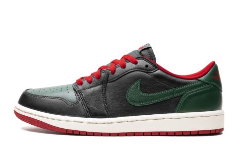 Jordan 1 Retro Low Og Wmns "black Gorge Green"