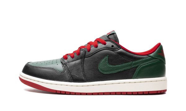 Jordan 1 Retro Low Og Wmns "black Gorge Green"