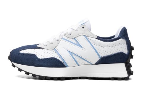 New Balance 327 "white / Navy / Light Blue"