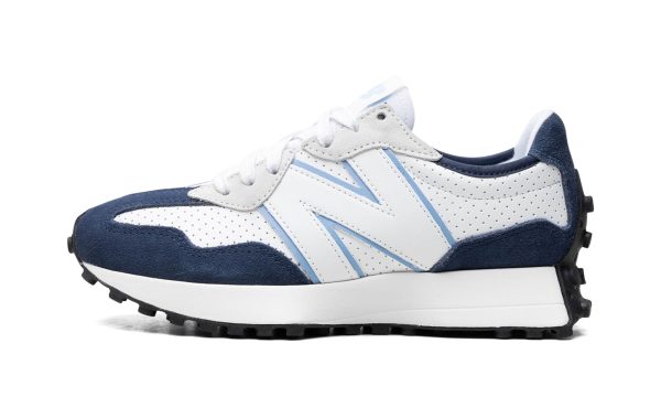 New Balance 327 "white / Navy / Light Blue"