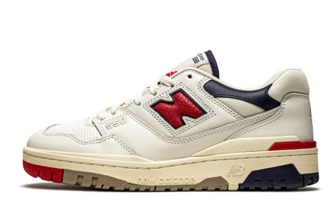 550 "aime Leon Dore - White Navy Red"