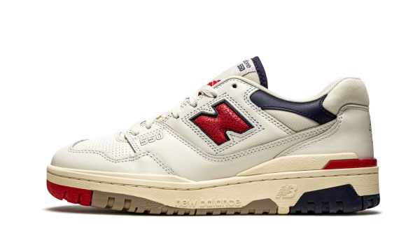 550 "aime Leon Dore - White Navy Red"