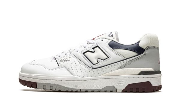 550 "white / Indigo / Burgundy"