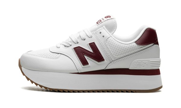 574+ Wmns "white Burgundy"