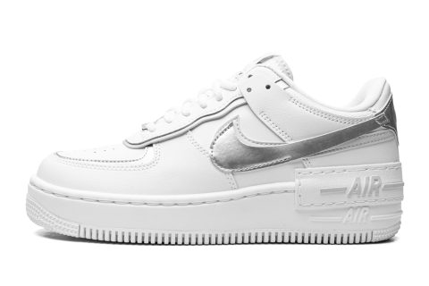 Nike Af1 Shado Mns Wmns "white Metallic Silver"