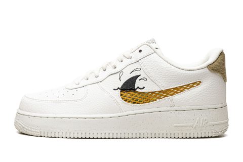 Nike Air Force 1 '07 Lv8 Nn "sun Club" Sail / Sanded Gold-black