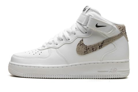 Nike Air Force 1 '07 Mid Wmns "white Snake Swoosh"