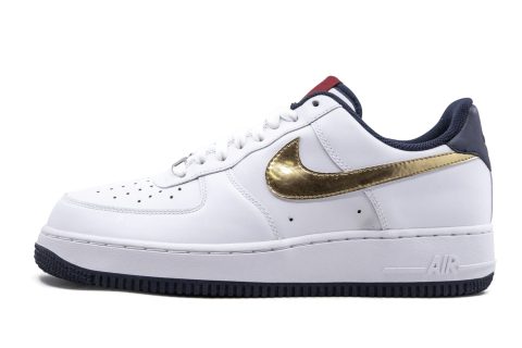 Nike Air Force 1 '07 White / Metallic Gold-obsidian