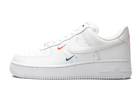 Nike Air Force 1 Lo '07 Mns Wmns "mini Swooshes - Summit White / Solar Red"