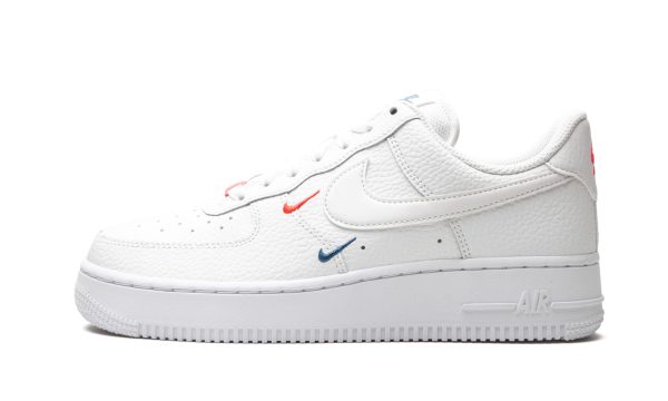 Nike Air Force 1 Lo '07 Mns Wmns "mini Swooshes - Summit White / Solar Red"