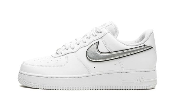 Nike Air Force 1 Lo Mns Wmns "white / Metallic Silver"