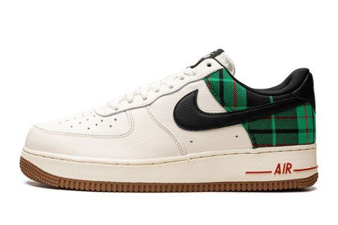 Nike Air Force 1 Low '07 Lx "plaid Pale Ivory Stadium Green"