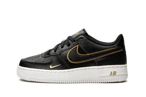 Nike Air Force 1 Lv8 Gs Black / Black-metallic Gold-whit