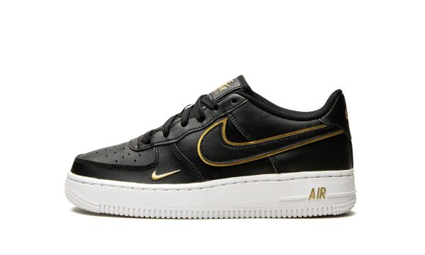 Nike Air Force 1 Lv8 Gs Black / Black-metallic Gold-whit