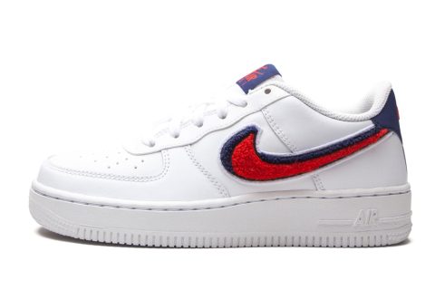 Nike Air Force 1 Lv8 Gs White / University Red-blue Void