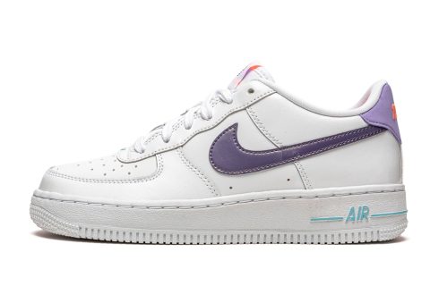 Nike Air Force 1 Lv8 (gs) White / Dk Purple Dust