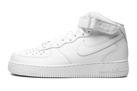 Nike Air Force 1 Mid '07 Leath Mns Wmns "triple White"