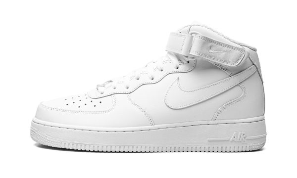 Nike Air Force 1 Mid '07 Leath Mns Wmns "triple White"