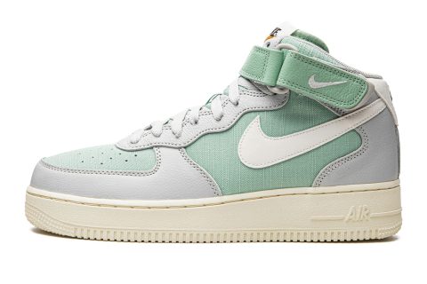 Nike Air Force 1 Mid '07 Lx "grey Fog Enamel Green"