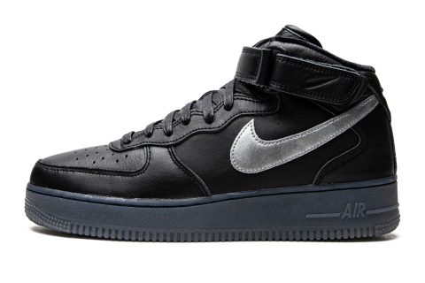 Nike Air Force 1 Mid "black / Metallic Silver"