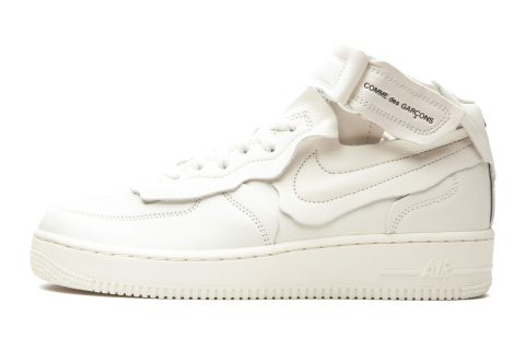 Nike Air Force 1 Mid "comme Des Garcons White"