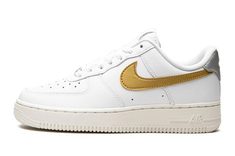 Nike Air Force 1 Mns Wmns "white / Gold / Silver"