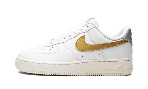 Nike Air Force 1 Mns Wmns "white / Gold / Silver"