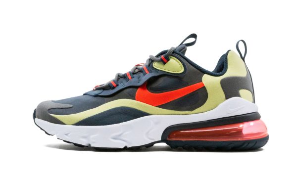 Nike Air Max 270 React (gs) Iron Grises / Crimson / Deep Ocean