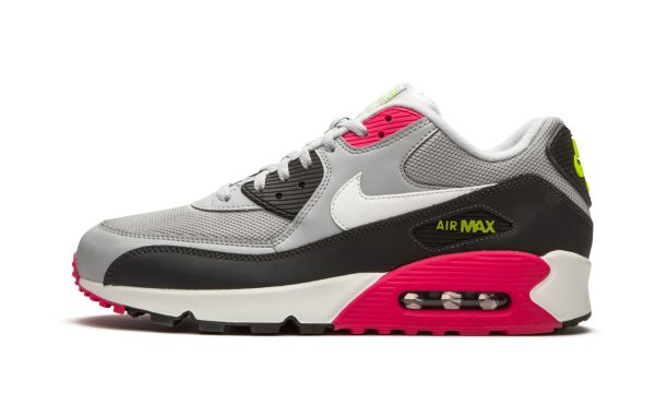 Nike Air Max 90 Essential Wolf Grey / White / Rush Pink / Volt