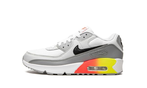 Nike Air Max 90 Gs Wolf Grey / Black / Bright Crimson