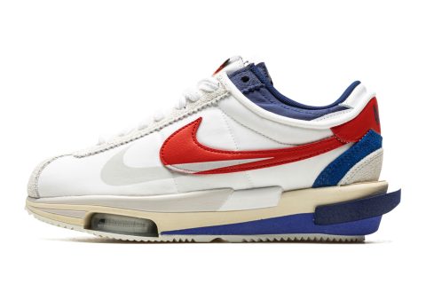 Nike Cortez 4.0 "sacai - White / Red / Blue"