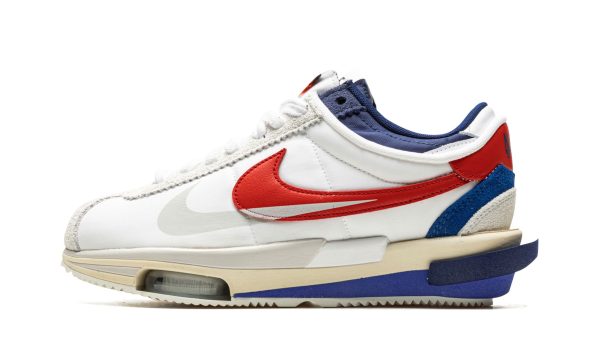 Nike Cortez 4.0 "sacai - White / Red / Blue"