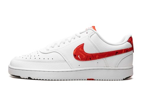 Nike Court Vision Lo White / Varsity Red