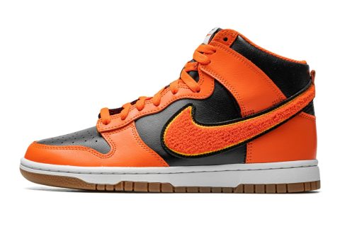 Nike Dunk High "chenille - Safety Orange"