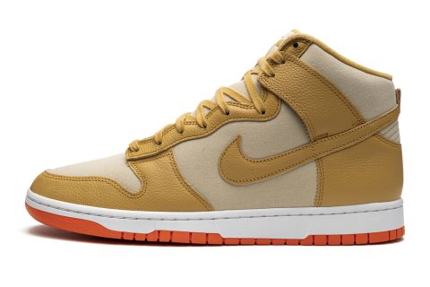 Nike Dunk High "gold Canvas"