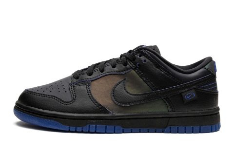 Nike Dunk Lo Mns Wmns "black Royal Iridescent"