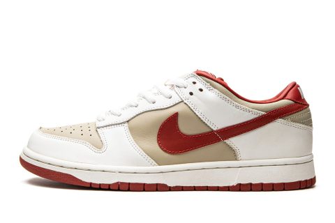 Nike Dunk Lo Pro Mns Wmns "light Stone Varsity Red"